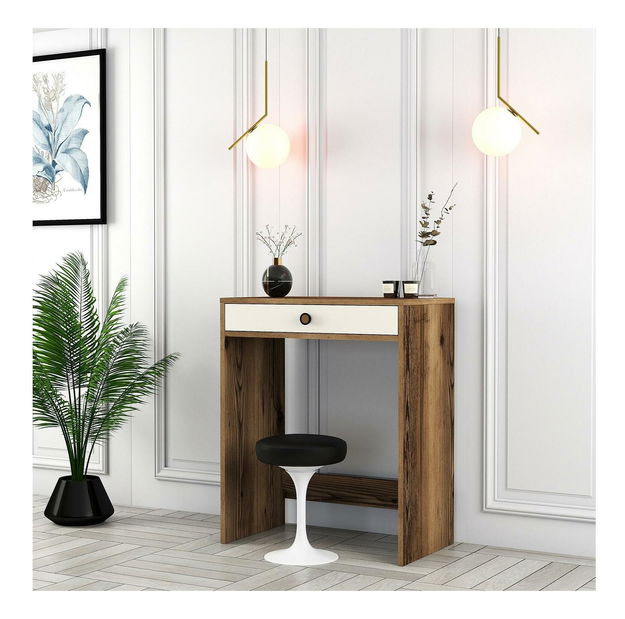 Măsuță de toaletă Logan 1 (nuc + crem)