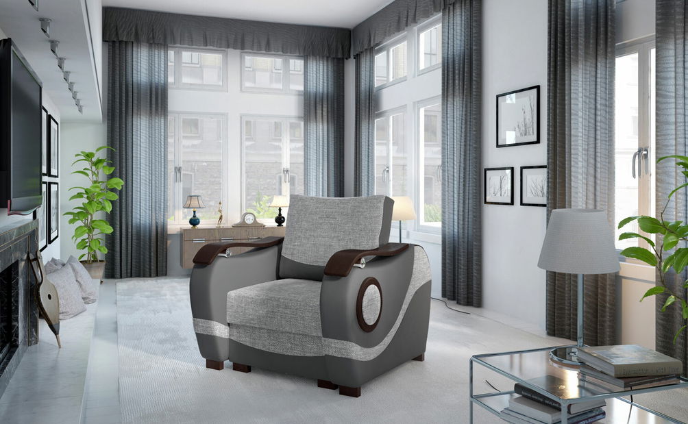 Fotoliu Pat Typ 03 (gri deschis + gri închis)