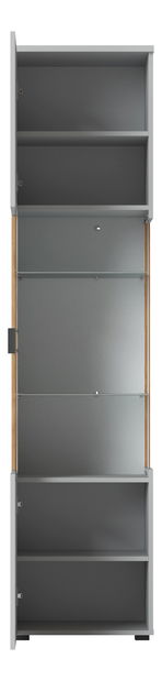 Vitrină Veresa V02 (Cenușă + Stejar coast evoke) (L)