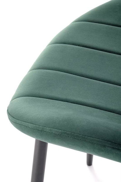 Scaun de sufragerie Kuzmiento (verde închis)