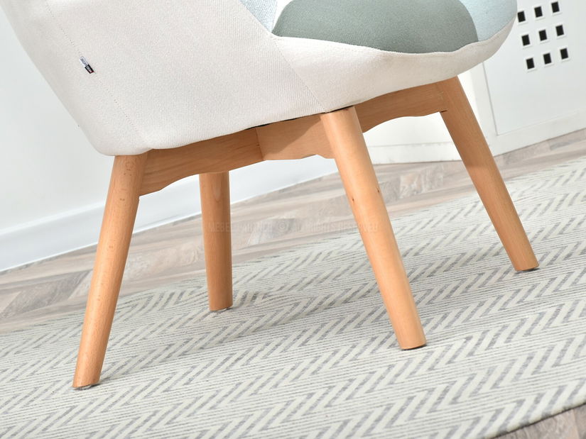 Fotel Nutri (patchwork + bükk)