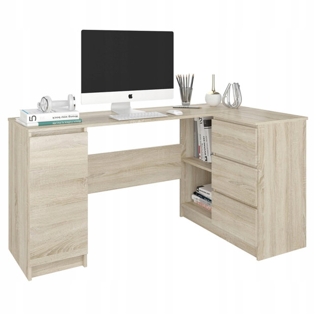 Kutni PC stol Nyper (hrast sonoma)