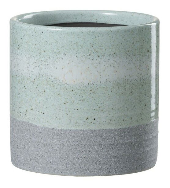 Kvetináč Jolipa (zelená + sivá) 15x15x15cm 