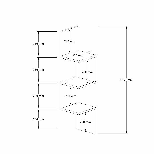 Raft de perete Zikky (nuc)