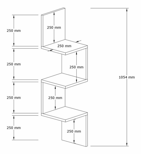 Raft de perete Zikky (nuc)