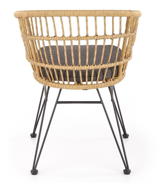 Étkezőszék Kimmi (természetes + szürke + fekete)