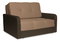 Fotelja na razvlačenje Tomful II (smeđa + tamnosmeđa)