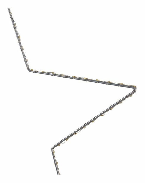 Set 3 ks LED dekorácia hviezdy Kunza (strieborná)