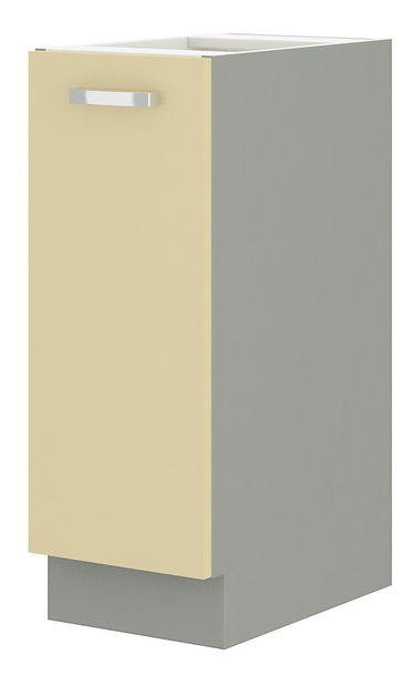 Dolná skrinka na kôš Kelyn 30 D CARGO BB (lesk krémový + sivá)