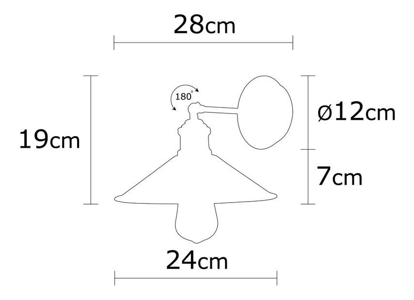 Nástenné svietidlo Berca 664