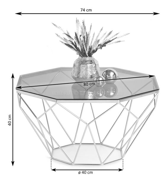 Konferenčný stolík Maltez (zlatá)