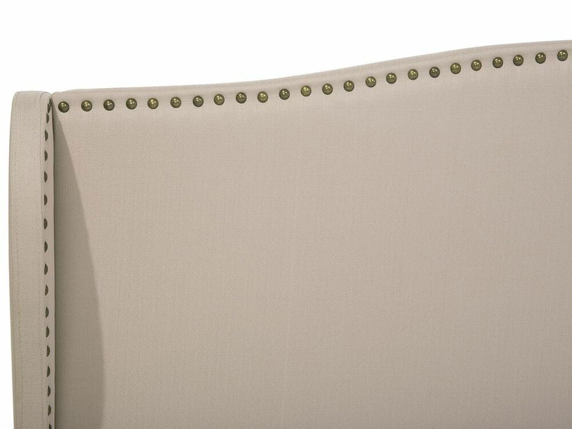 Franciaágy 160 cm COLLETTE (ágyráccsal) (bézs)