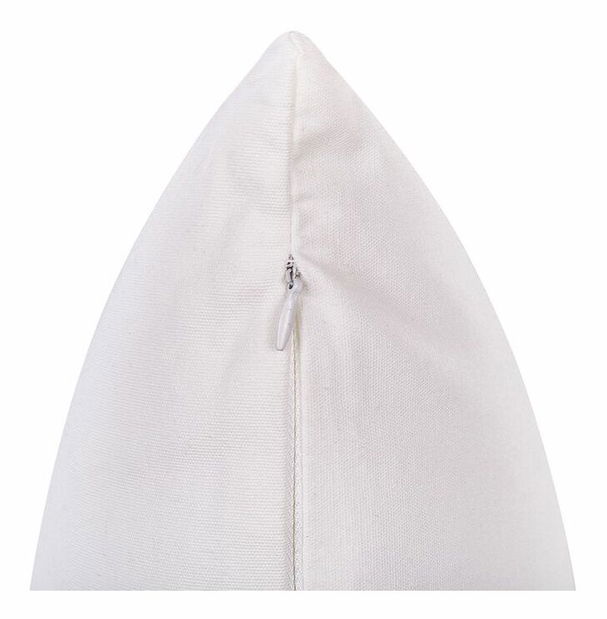 Sada 2 ozdobných vankúšov 45 x 45 cm Pilos (biela)