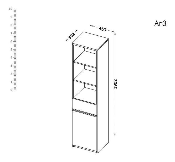 Raft Tip AR3 Alishia (alb + stejar wotan)