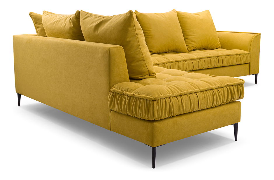 Rohová sedačka Lunara (žltá) (L)