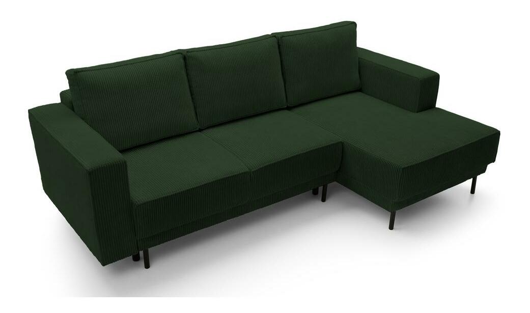 Colțar Rodriguez mini (D) (verde închis + negru)