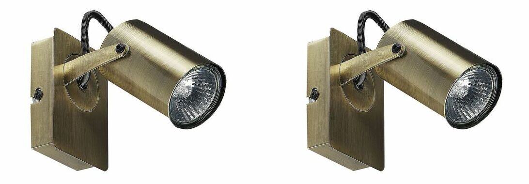 Set 2 ks nástenného osvetlenia Killi (mosadzná)