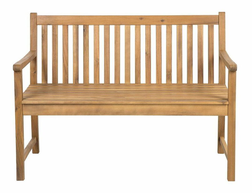 Záhradná lavica 120 cm VESTFOLD (drevo) (svetlé drevo)