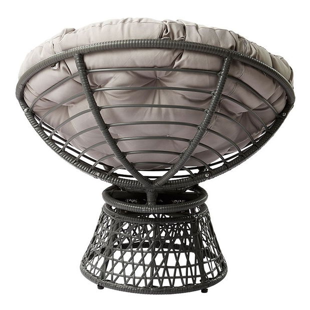 Fotoliu rotativ de grădină Arliss (Gri închis)