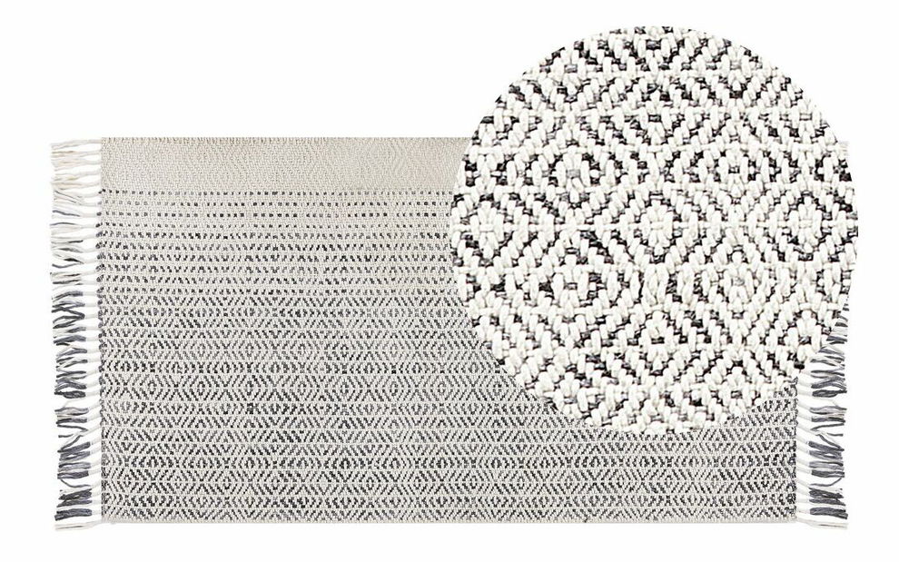 Covor 80 x 150 cm Omera (alb)