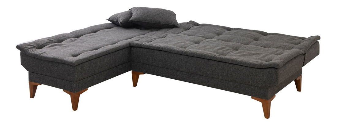 Kutna sofa na razvlačenje Syrma (antracit) (L)