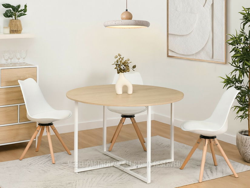 Masă sufragerie Berlineses (alb) (pentru 4 persoane)