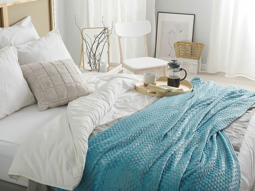 Deka 220x200 cm SAMRE (poliester) (plava)