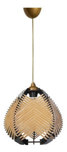 Stropna svjetiljka Kukloppe 1 (prirodna + crna)