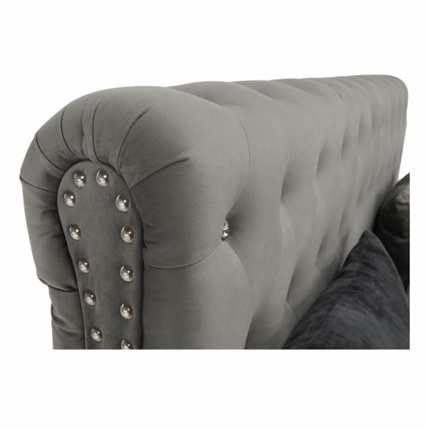 Franciaágy 160 cm Angi (szürke) (ágyráccsal)