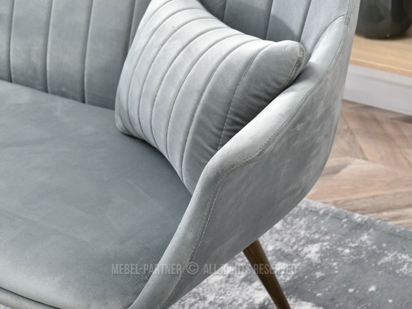 Canapea Osmol S (gri + auriu)