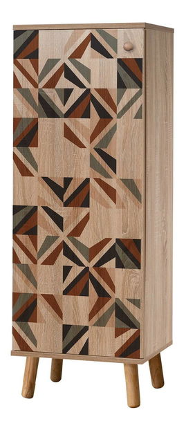 Set za predsoblje Beside 22 (hrast sonoma + kamen)