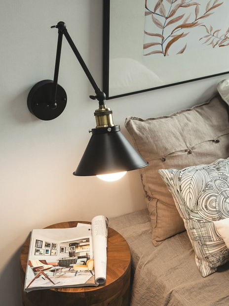 Fali lámpa szett (2 db.) NARIVA (fém) (fekete)