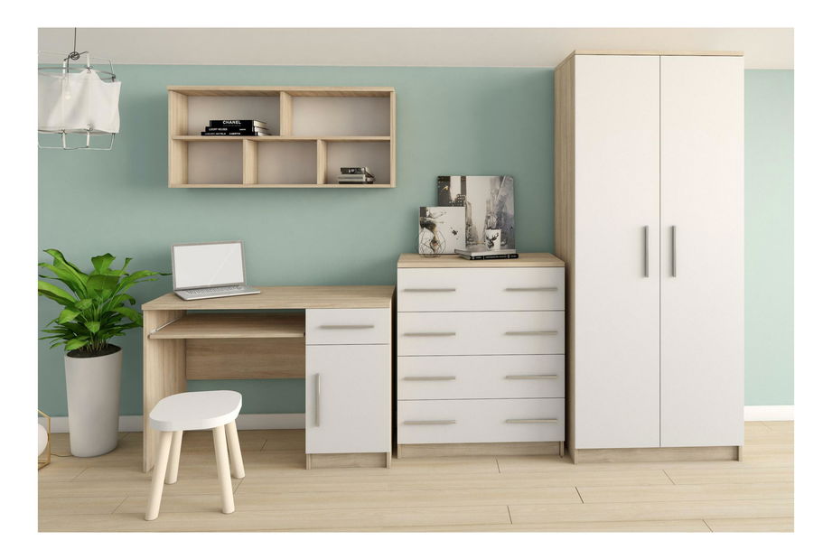 Tanulószoba Oleg 2 (fehér + szonoma tölgy)