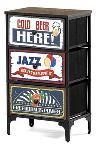 Comodă Alharacas 3 (negru)