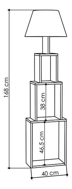 Stojaca lampa Patovi 1 (svetlá mocha + béžová) 