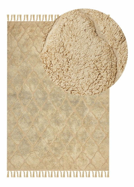 Koberec 140 x 200 cm Sanliu (béžová)