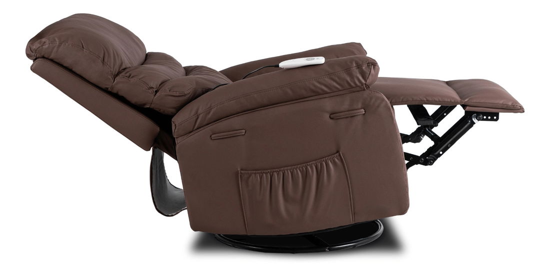 Masážne kreslo Bricke (hnedá) 