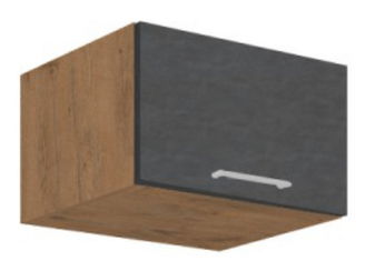 Felső konyhaszekrény 60 NAGU-36 1F Velaga (matt szürke + lancelot tölgy)