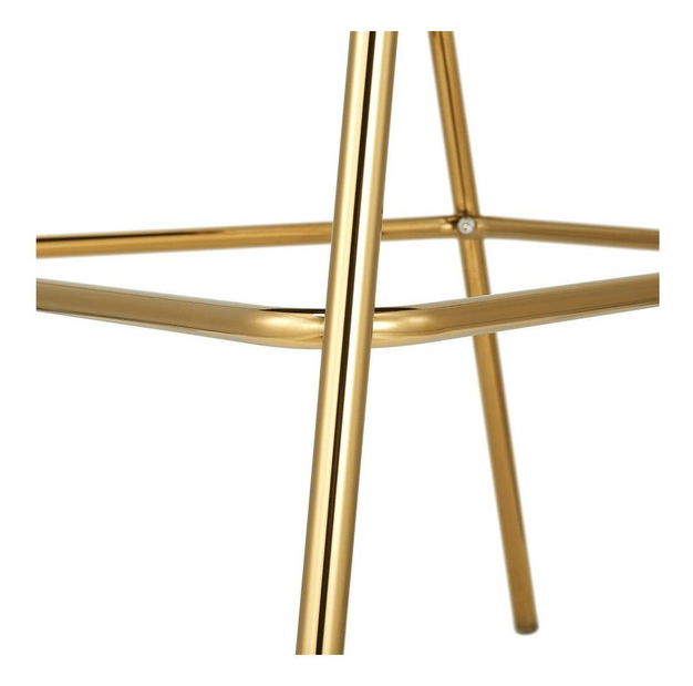 Scaun bar Dasmona 2 (Bej + Auriu + Crom) 