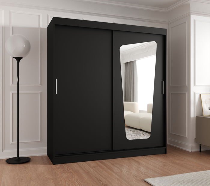 Dulap de haine 180 cm Mokka (Negru)