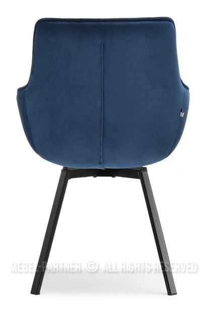 Stolička Aranbura (námorícka modrá + čierna)