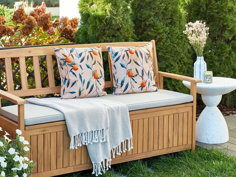 Sada 2 ozdobných vankúšov 45 x 45 cm Pial (viacfarebná)