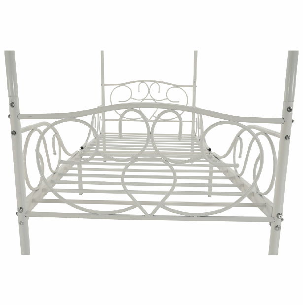 Jednolôžková posteľ 90 cm Anabella (biela) (s roštom)
