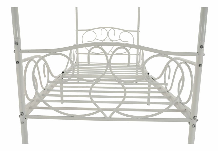 Jednolôžková posteľ 90 cm Anabella (biela) (s roštom)