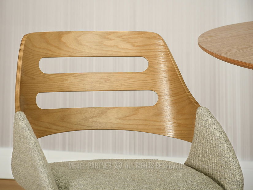 Scaun Theo K (bej + stejar)