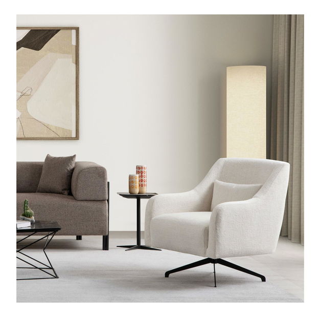 Fotel Ginarutta (fehér + fekete)