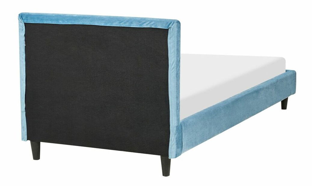 Pat de o persoană 200 x 90 cm Ferdinand (albastru) (cu somieră)