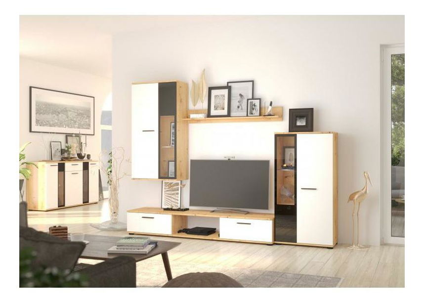 Nappali Saul 1 (artisan tölgy + fehér)