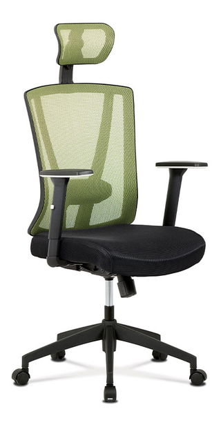 Kancelárska stolička Herbo-H110-GRN (čierna + zelená)