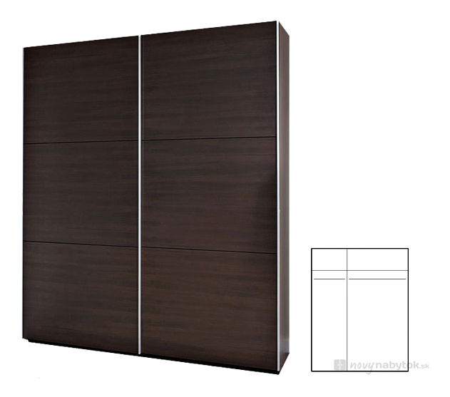 Šatníková skriňa BRW Colin SZF/183